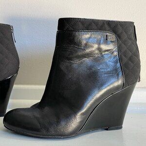 Anne Klein leather booties
